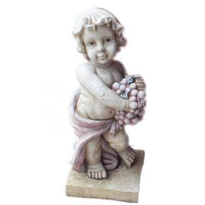 Polyresin boy garden sculpture art statue for home decoration