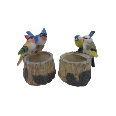 Polyresin Bird flowerpot for Home Decoration