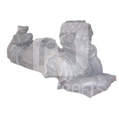 Poresin lovely boy garden sculpture for home decoration