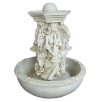 Resin Angel tabletop fountain with pump for desk decoration