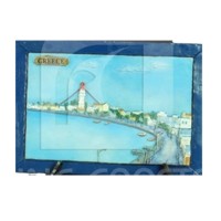 polyresin Greece scenery souvenir wall home decoration