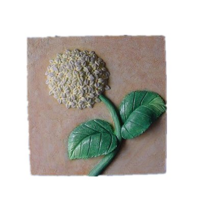 Polyresin artificial stone sunflower wall art decoration